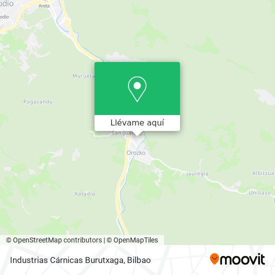 Mapa Industrias Cárnicas Burutxaga