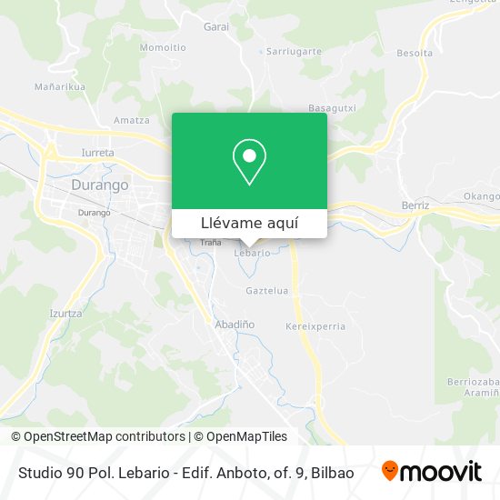 Mapa Studio 90 Pol. Lebario - Edif. Anboto, of. 9