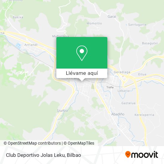 Mapa Club Deportivo Jolas Leku