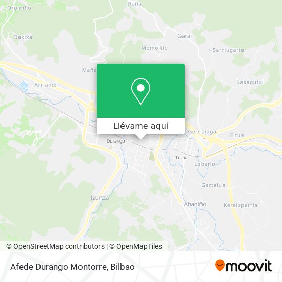 Mapa Afede Durango Montorre