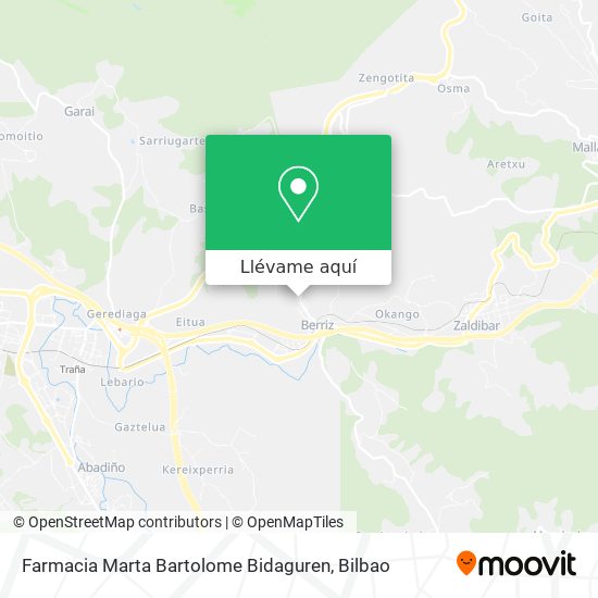 Mapa Farmacia Marta Bartolome Bidaguren