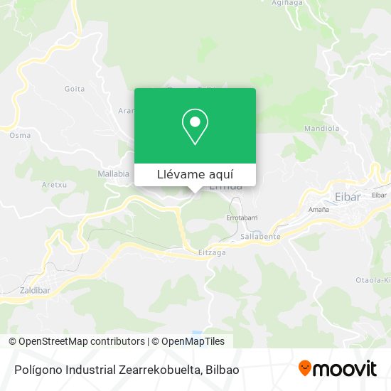 Mapa Polígono Industrial Zearrekobuelta