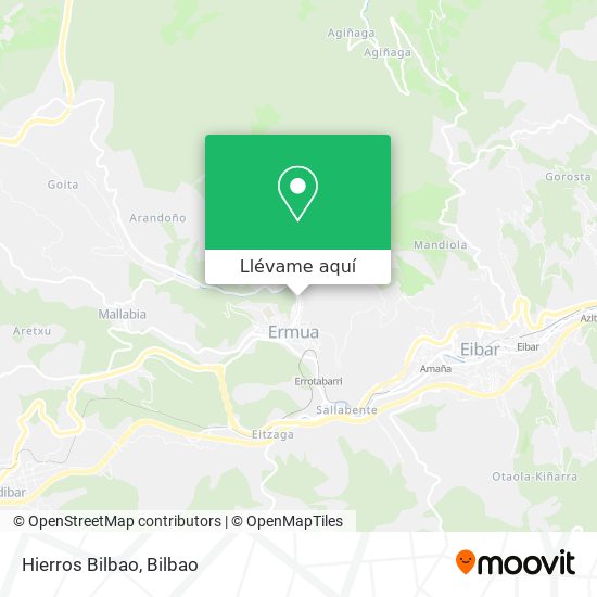 Mapa Hierros Bilbao