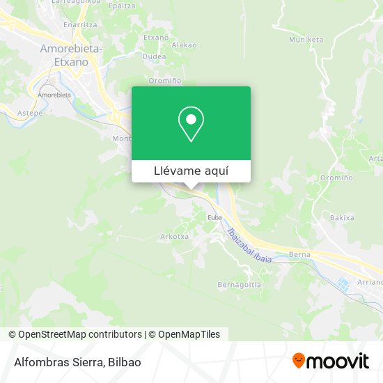 Mapa Alfombras Sierra