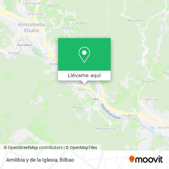 Mapa Amilibia y de la Iglesia