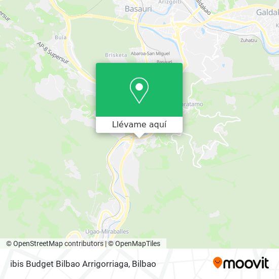 Mapa ibis Budget Bilbao Arrigorriaga