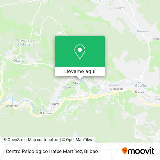 Mapa Centro Psicológico Iratxe Martínez