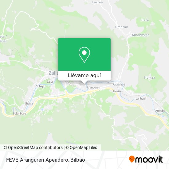 Mapa FEVE-Aranguren-Apeadero