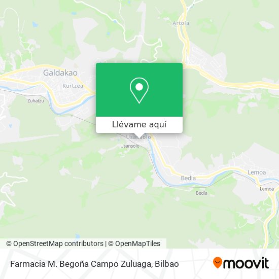 Mapa Farmacia M. Begoña Campo Zuluaga