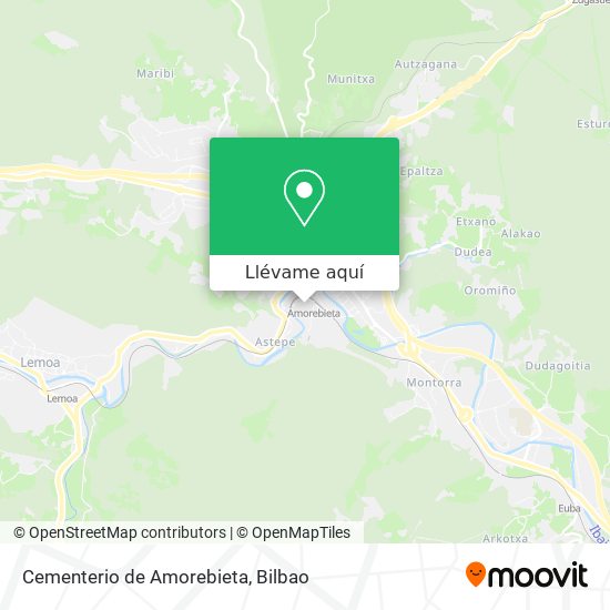 Mapa Cementerio de Amorebieta