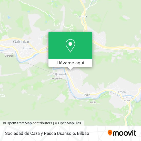 Mapa Sociedad de Caza y Pesca Usansolo