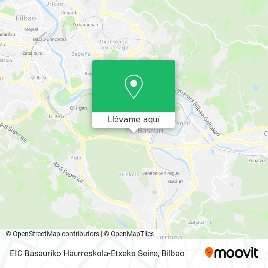 Mapa EIC Basauriko Haurreskola-Etxeko Seine