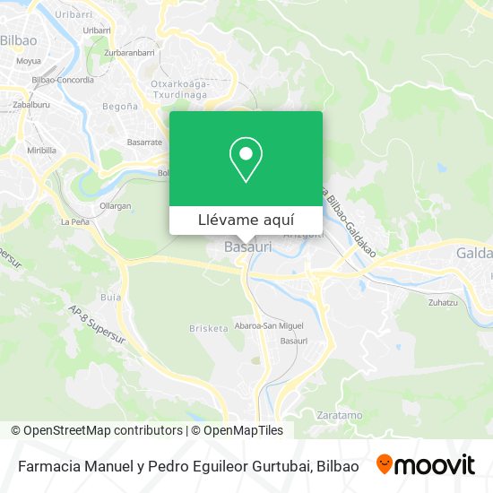 Mapa Farmacia Manuel y Pedro Eguileor Gurtubai