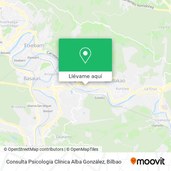 Mapa Consulta Psicología Clínica Alba González