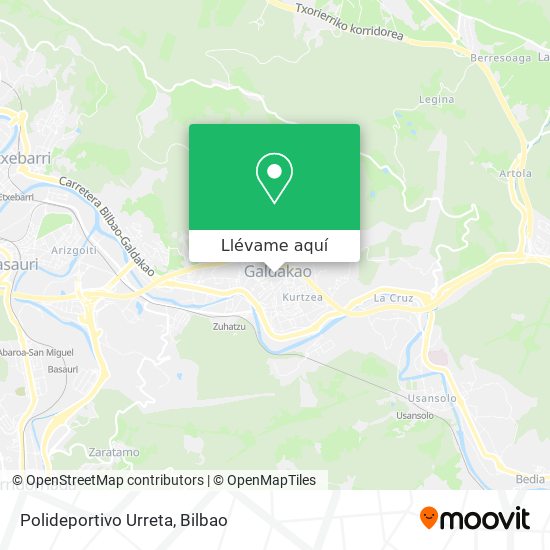 Mapa Polideportivo Urreta