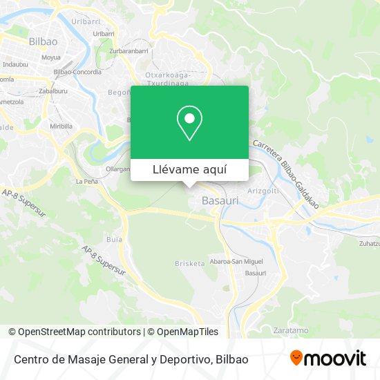 Mapa Centro de Masaje General y Deportivo