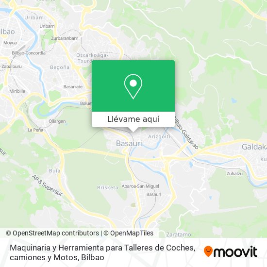 Mapa Maquinaria y Herramienta para Talleres de Coches, camiones y Motos