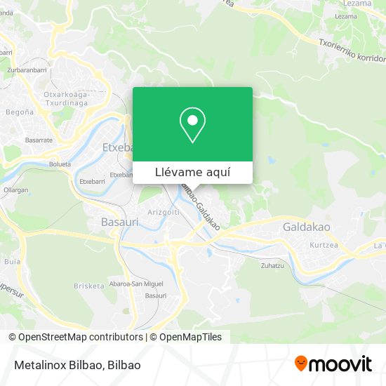 Mapa Metalinox Bilbao