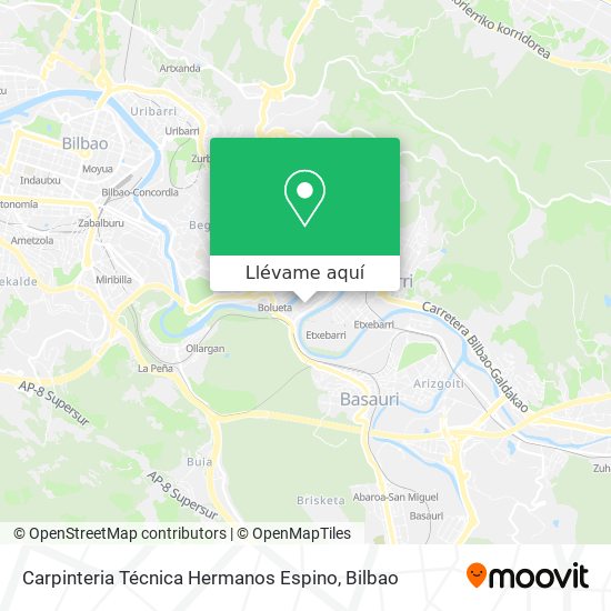 Mapa Carpinteria Técnica Hermanos Espino