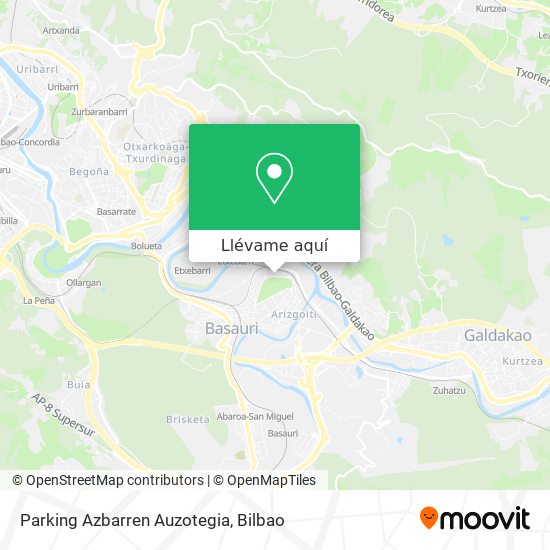 Mapa Parking Azbarren Auzotegia