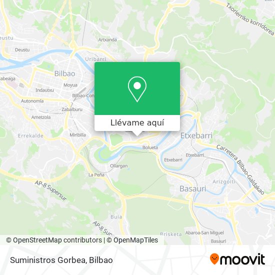 Mapa Suministros Gorbea