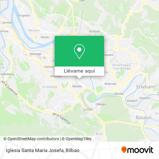 Mapa Iglesia Santa María Josefa