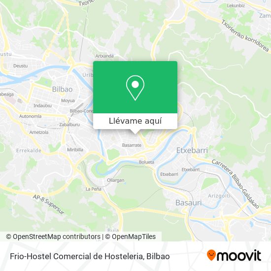 Mapa Frio-Hostel Comercial de Hosteleria