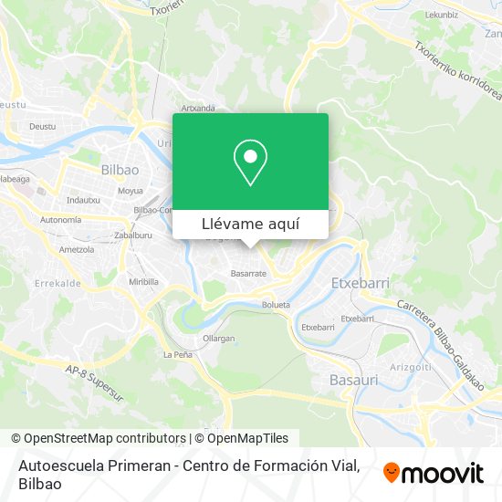 Mapa Autoescuela Primeran - Centro de Formación Vial