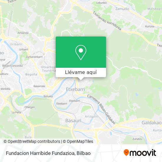 Mapa Fundacion Harribide Fundazioa