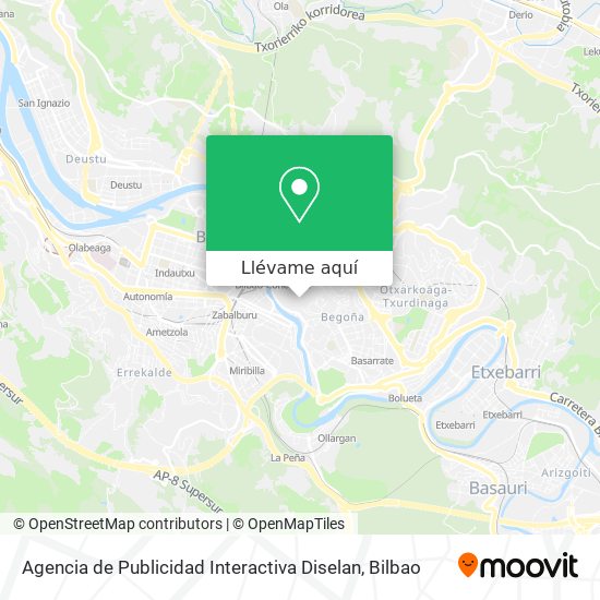 Mapa Agencia de Publicidad Interactiva Diselan