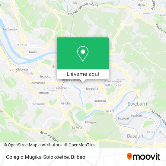 Mapa Colegio Mugika-Solokoetxe