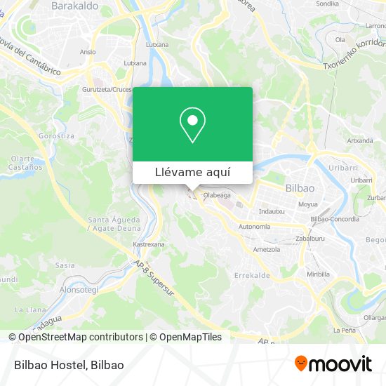 Mapa Bilbao Hostel