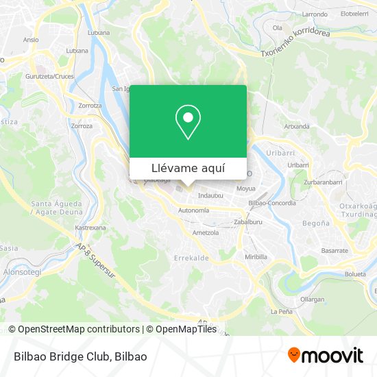Mapa Bilbao Bridge Club