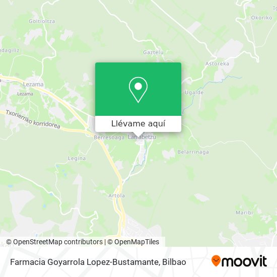 Mapa Farmacia Goyarrola Lopez-Bustamante