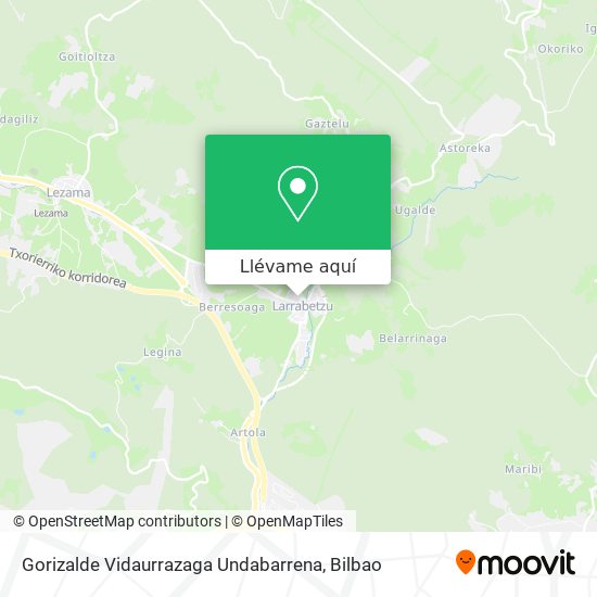 Mapa Gorizalde Vidaurrazaga Undabarrena