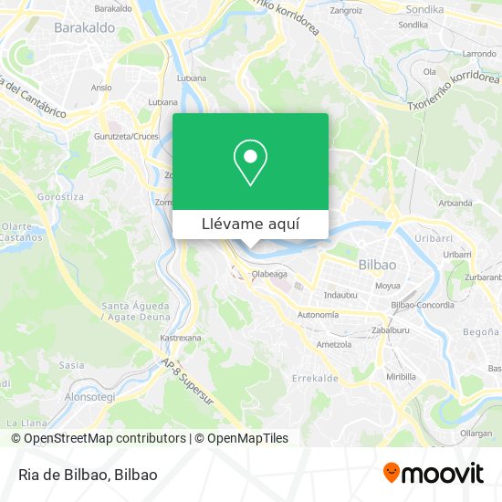 Mapa Ria de Bilbao