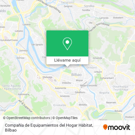 Mapa Compañía de Equipamientos del Hogar Hábitat