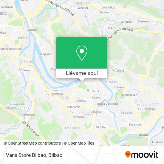 Mapa Vans Store Bilbao