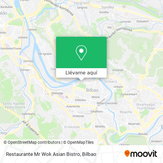 Mapa Restaurante Mr Wok Asian Bistro