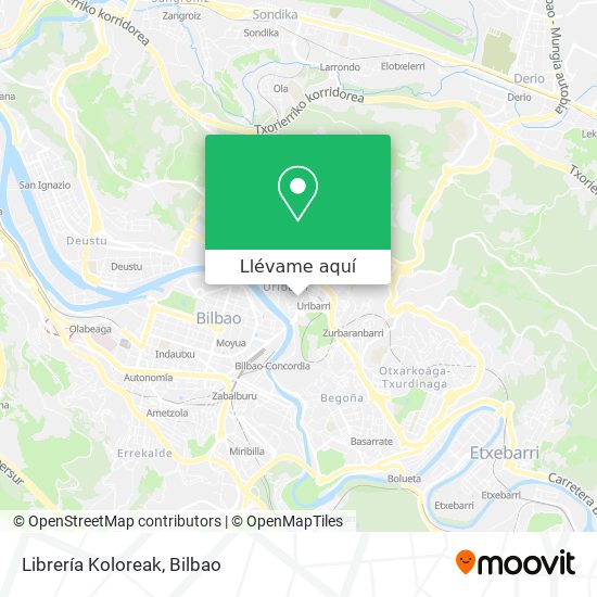 Mapa Librería Koloreak