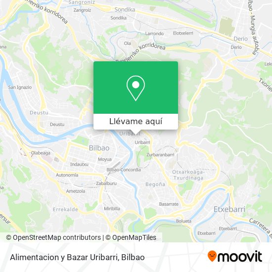 Mapa Alimentacion y Bazar Uribarri