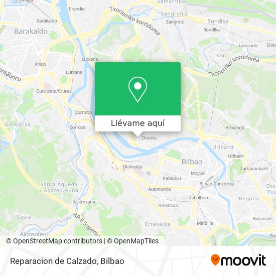 Mapa Reparacion de Calzado