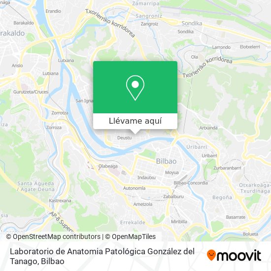 Mapa Laboratorio de Anatomia Patológica González del Tanago
