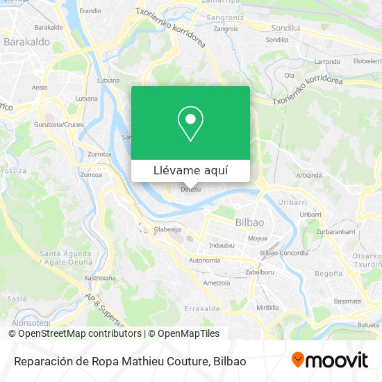Mapa Reparación de Ropa Mathieu Couture
