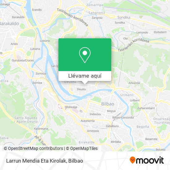 Mapa Larrun Mendia Eta Kirolak