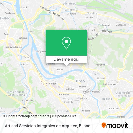 Mapa Articad Servicios Integrales de Arquitec