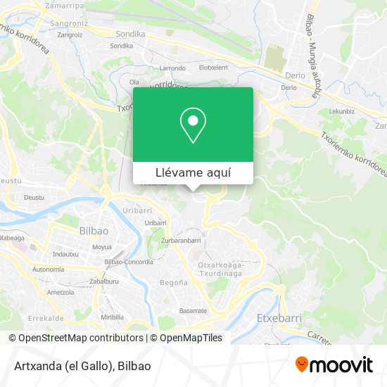 Mapa Artxanda (el Gallo)