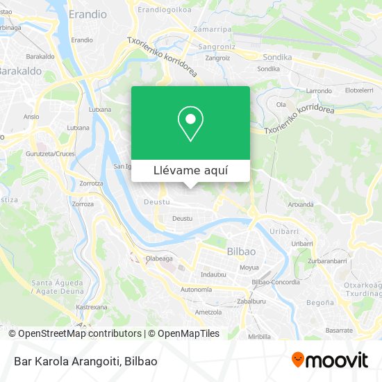 Mapa Bar Karola Arangoiti