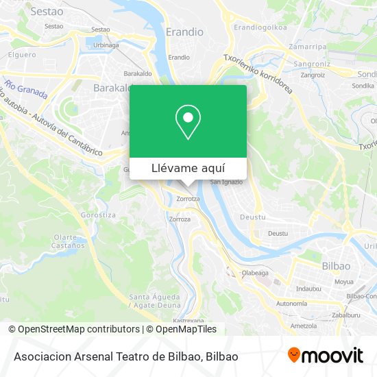 Mapa Asociacion Arsenal Teatro de Bilbao