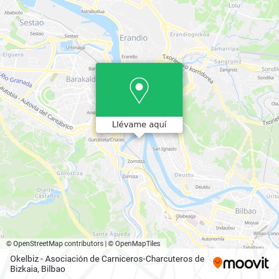 Mapa Okelbiz - Asociación de Carniceros-Charcuteros de Bizkaia